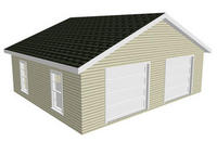 24' x 28' Two Car Garage